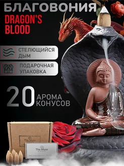 Благовония Dragons Blood стелющийся дым аромаконусы Muse 219024083 купить за 384 ₽ в интернет-магазине Wildberries