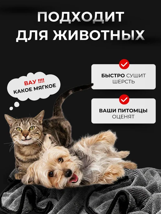 Wessta Тряпка для машины микрофибра 2шт, 2 шт, фото 6