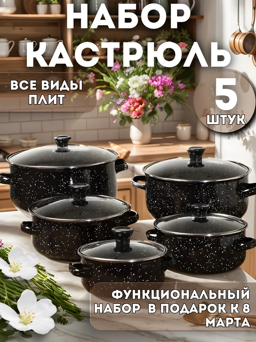Кастрюли набор 5 шт