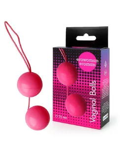 Вагинальные шарики Balls розовые d 3,5 см