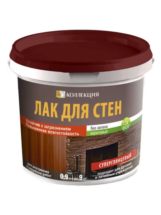 Ижсинтез Лак для стен суперглянц 0,9 кг, 900 г