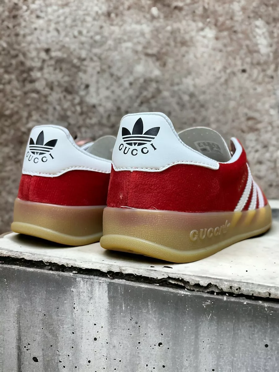 Adidas gazelle red gum sole online