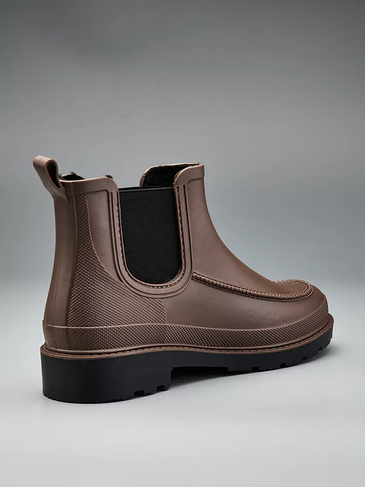 AM SHOES Резиновые сапоги короткие, коричневый, фото 7