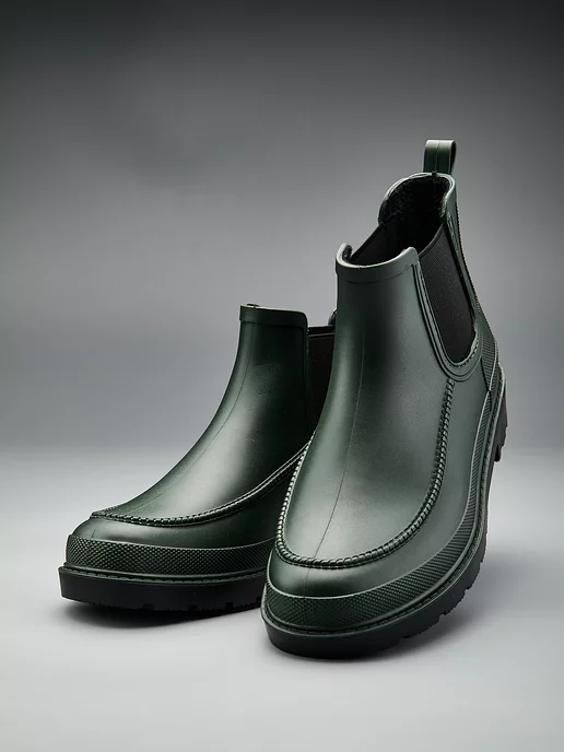 AM SHOES Резиновые сапоги короткие, зеленый, фото 7