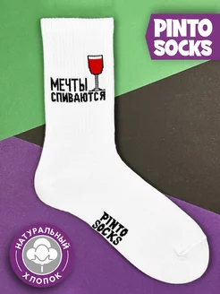 Прикольные смешные носки с принтом и надписями Pinto Socks 219113196 купить за 255 ₽ в интернет-магазине Wildberries