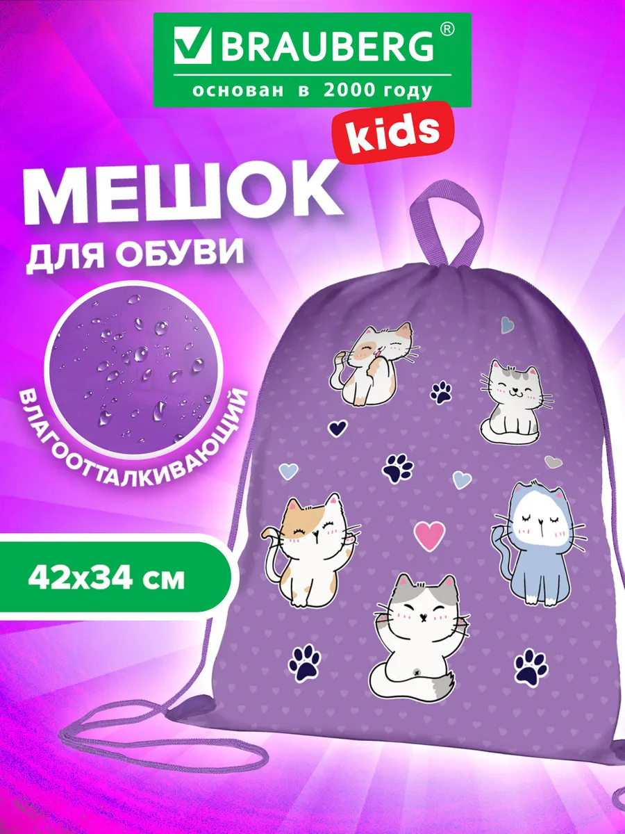 Мешок для обуви, сумка для сменки в школу, чехол плотный