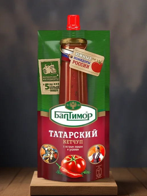 Балтимор Кетчуп «Татарский», 260 гр 6 шт, 260 г, 6 шт, фото 2