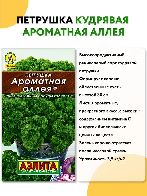 Агрофирма АЭЛИТА Семена зелени набор, зеленый, фото 3
