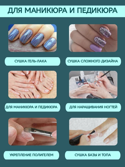 ROXLINE Лампа для маникюра фонарик ультрафиолетовый, черный, фото 5