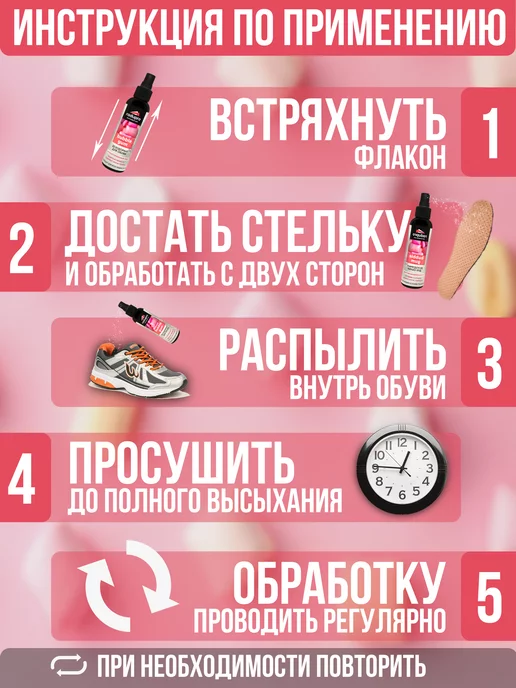Radupro Дезодорант для Обуви от запаха, 120 мл, фото 4