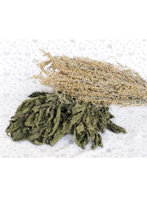 Банная История Полынь и Крапива, травяной веник для бани и сауны, набор, вариант, фото 6