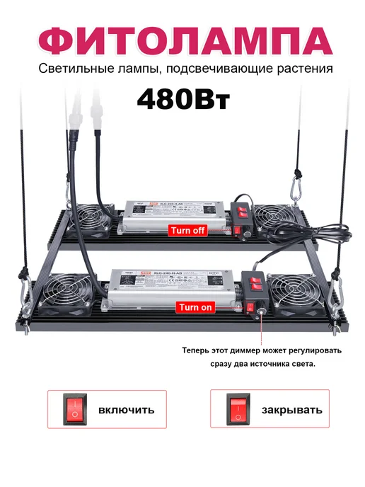 AIAURORA Светильник для растений quantum board 480Вт. диоды LM301, 480 Вт, фото 6