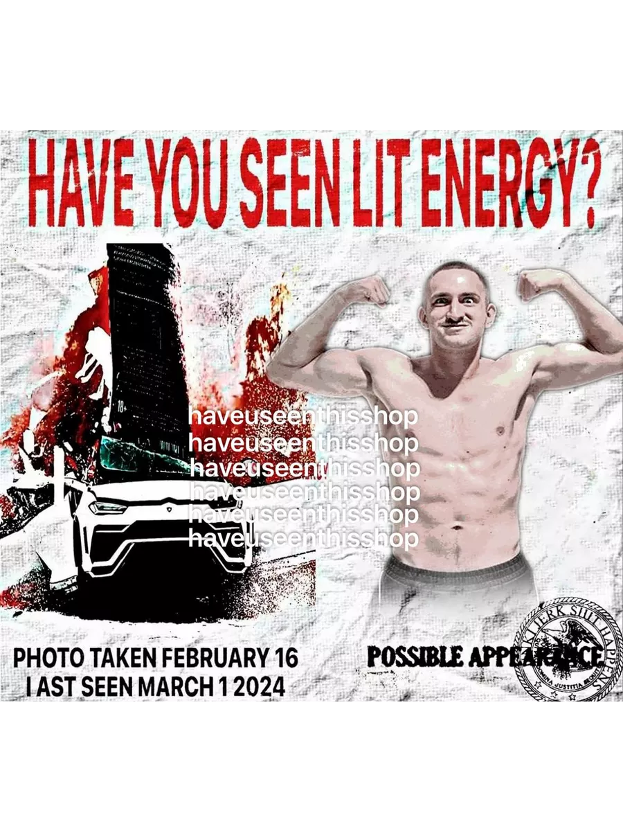 Футболка Литвин HAVE U SEEN LIT ENERGY? Have You Seen This man 219283936  купить в интернет-магазине Wildberries