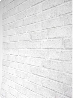 Бумажные обои кирпич светло-серые Кирпичики10 - 4 рулона. Купить обои на стену. Изображение 5