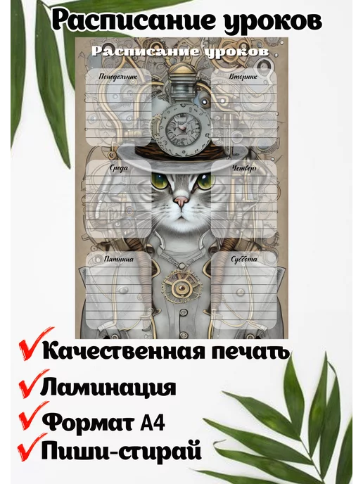 Расписание уроков, серый