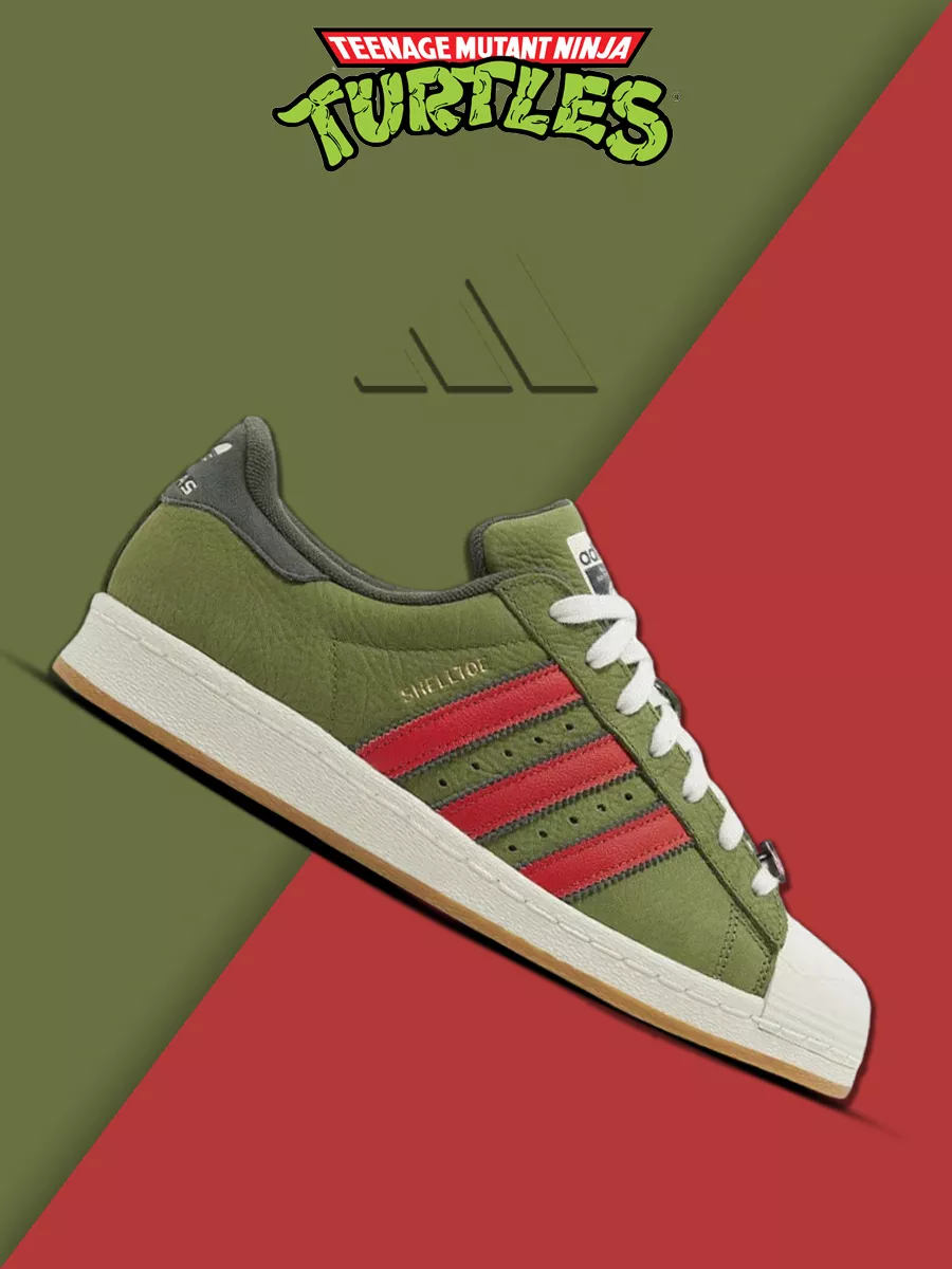 Кроссовки TMNT x Аdidas Superstar «Shelltoe» NewSEra 219380085 купить за 3  864 ₽ в интернет-магазине Wildberries