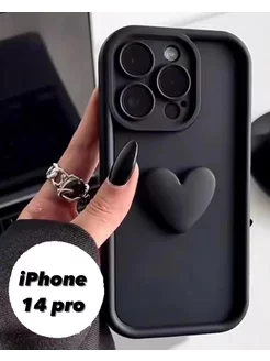 Красивый чехол на iphone 14 pro с объемным сердечком CaseDi 219422890 купить за 357 ₽ в интернет-магазине Wildberries