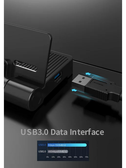 DOBE Док-станция, HDMI - Type C для Nintendo Switch и OLED TV, черный, фото 2