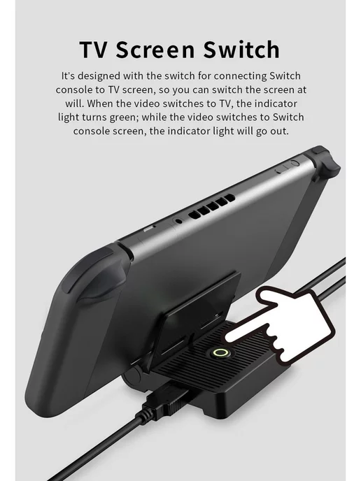 DOBE Док-станция, HDMI - Type C для Nintendo Switch и OLED TV, черный, фото 8