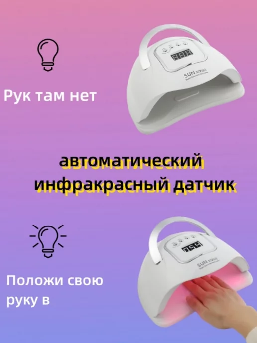 TFSCLOIN SUN X12 MAX Nail Art Lamp 66 светодиодная сушилка для геля, белый, фото 2