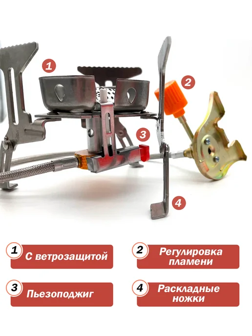 MegaYun Газовая горелка туристическая, вариант, фото 2