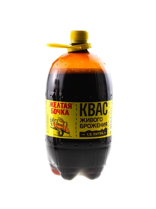 Желтая бочка Квас (6 по 1,5 л.) литра, 1,5 л, фото 2