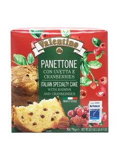 Кулич Panettone с изюмом и клюквой 750г