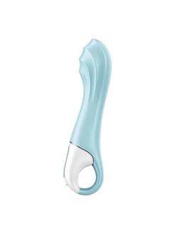 Голубой вибромассажер Air Pump Vibrator 5+ - 21 см