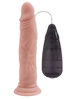 Телесный вибратор на присоске G-spot Beast Vibrator Dildo -