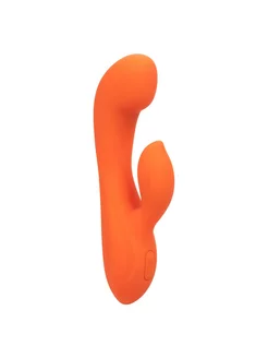 Оранжевый вибромассажер Stella Liquid Silicone Dual “G” - 17