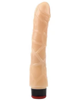 Телесный вибратор 9 Vibrating Dildo NO.2 - 22 см