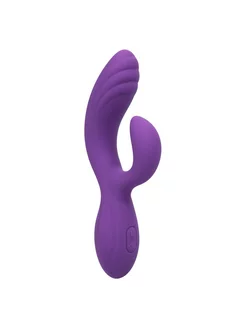 Фиолетовый вибромассажер-кролик Stella Liquid Silicone “C” C