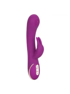 Фиолетовый вибратор-кролик Signature Silicone Thumping Rabbi