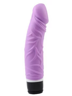 Фиолетовый вибратор-реалистик Thick Realistic Dildo - 19,5 с