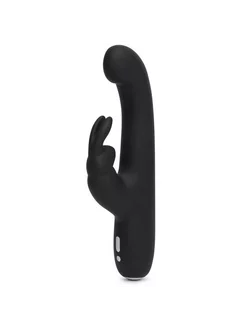 Чёрный вибратор Slimline G-Spot Rechargeable Rabbit Vibrator