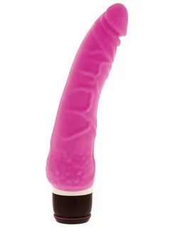 Розовый вибратор-реалистик с венками PURRFECT SILICONE CLASS