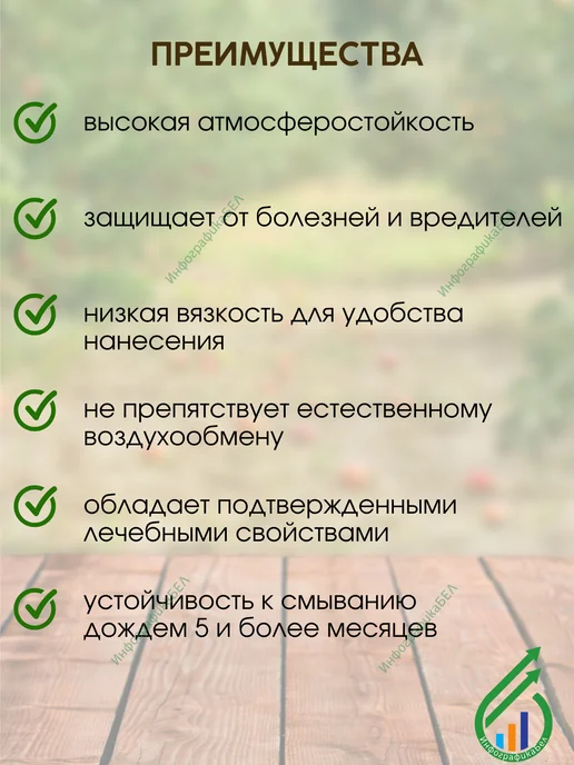 GOLDBASTIK Краска для деревьев садовая Голдбастик 1.3кг, 1,3 кг, фото 2