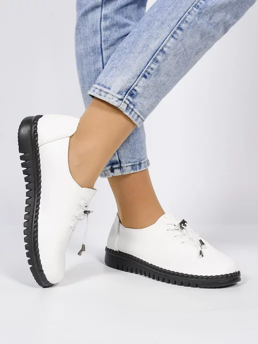Joconda shoes Туфли-Мокасины на весну и лето, белый