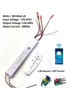 Интеллектуальный Led driver 2,4 ГГц,(40-60W)*8 480W Gadget-link 219626951 купить за 1 641 ₽ в интернет-магазине Wildberries