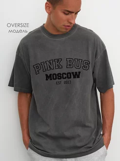 Футболка оверсайз винтажная с принтом Pink Bus 219629708 купить за 2 916 ₽ в интернет-магазине Wildberries