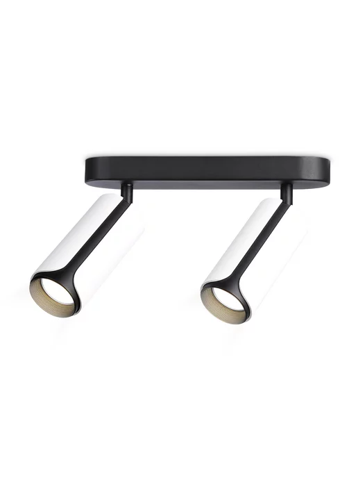 AMBRELLA LIGHT Настенно-потолочный поворотный светильник спот в спальню, черный