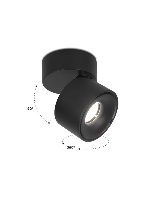 AMBRELLA LIGHT Потолочный светодиодный светильник спот в дом, черный, фото 7