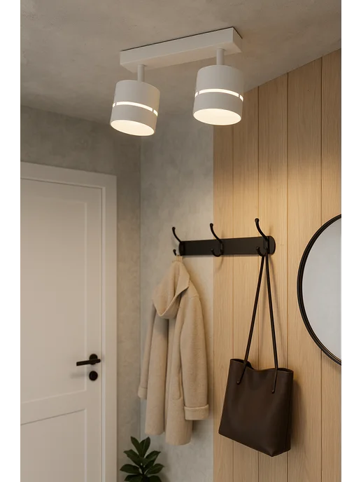 AMBRELLA LIGHT Светильник потолочный в спальню спот настенный, белый