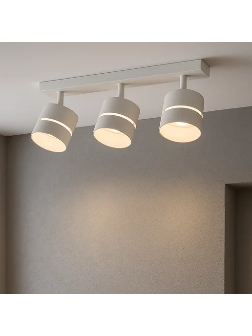 AMBRELLA LIGHT Точечный поворотный спот светильник на потолок, белый