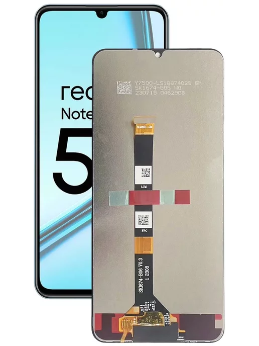 МанхэттенLife Дисплей с тачскрином на REALME NOTE 50 Экран, черный, фото 2