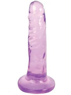 Фиолетовый фаллоимитатор Slim Stick Dildo - 15,2 см