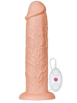 Телесный вибратор-гигант 11 Inch Realistic Long Vibrating Di