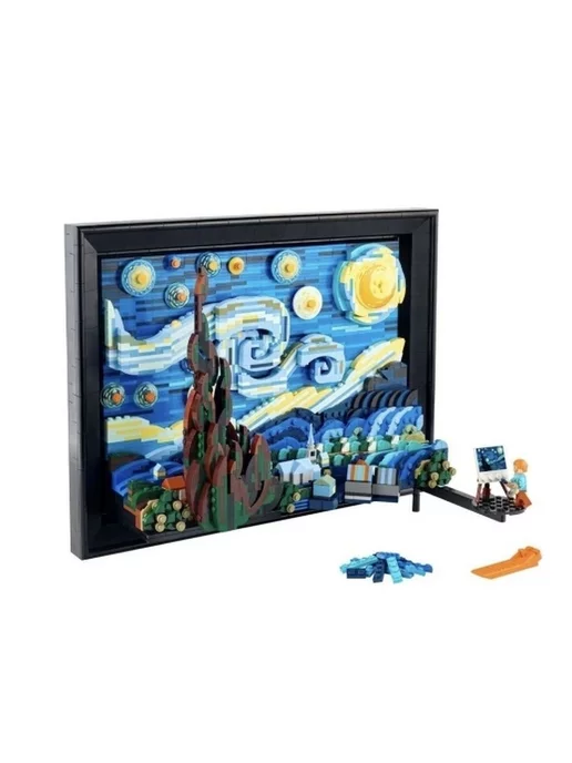LEGO Конструктор Идеи Ван Гог Звёздная ночь 2316 деталей 21033, вариант, фото 2