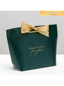 Пакет подарочный Present for you, 19 х 20 х 9 см