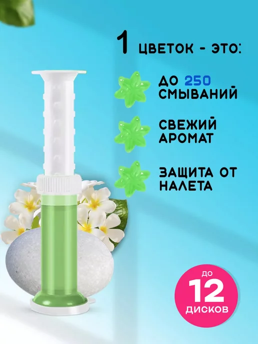 Glosstens Гелевые диски для унитаза дозатор 9 шт, 9 шт, фото 8